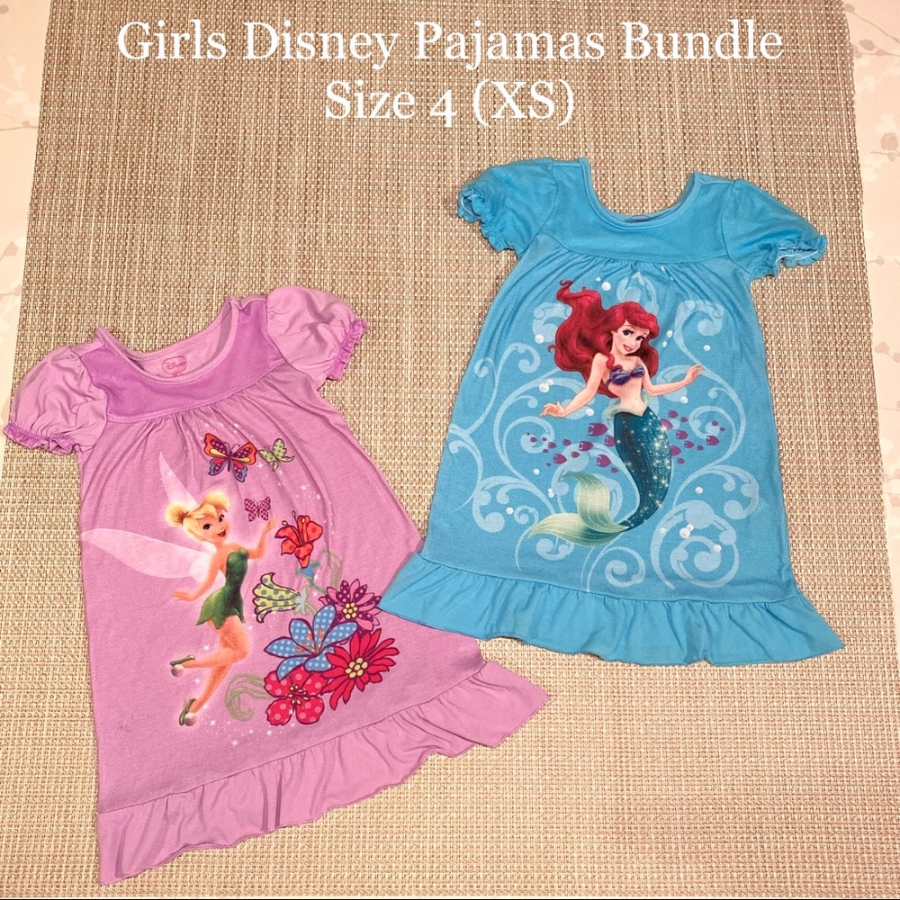 ✔️ SOLD 📬 VGUC Set of 2 Disney Nightgowns, Size 4